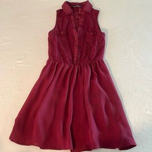 CUTE WINE RED/BURGUNDY DRESS!!